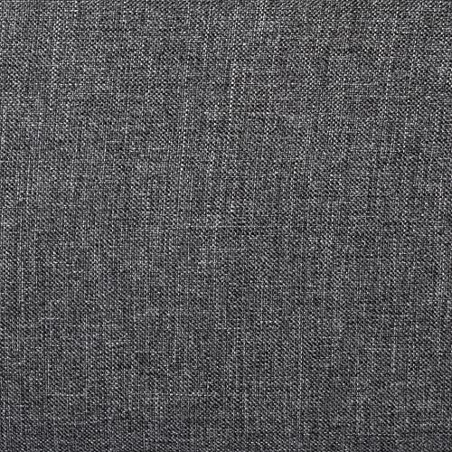 Zinus Curtis Super King Bed frame - Bed 180x200 cm - 35 cm Height - Upholstered Platform Bed frame with Wood slat support - Grey