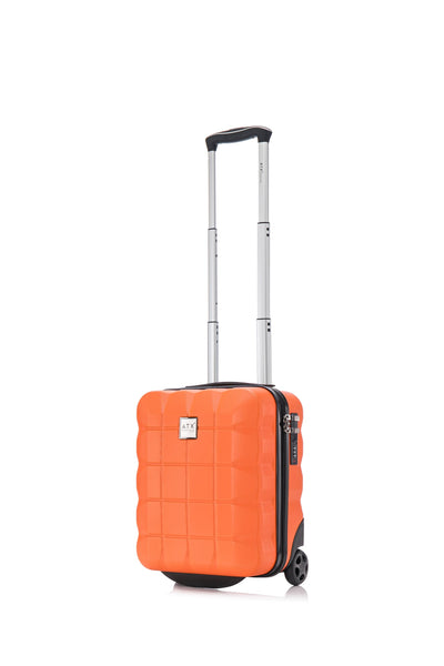 ATX Luggage Suitcase Large on 4 Dual Spinner Wheels Super Lightweight ABS Hard Shell Hold Check in with Built-in TSA Lock (Orange, 110 Liter)