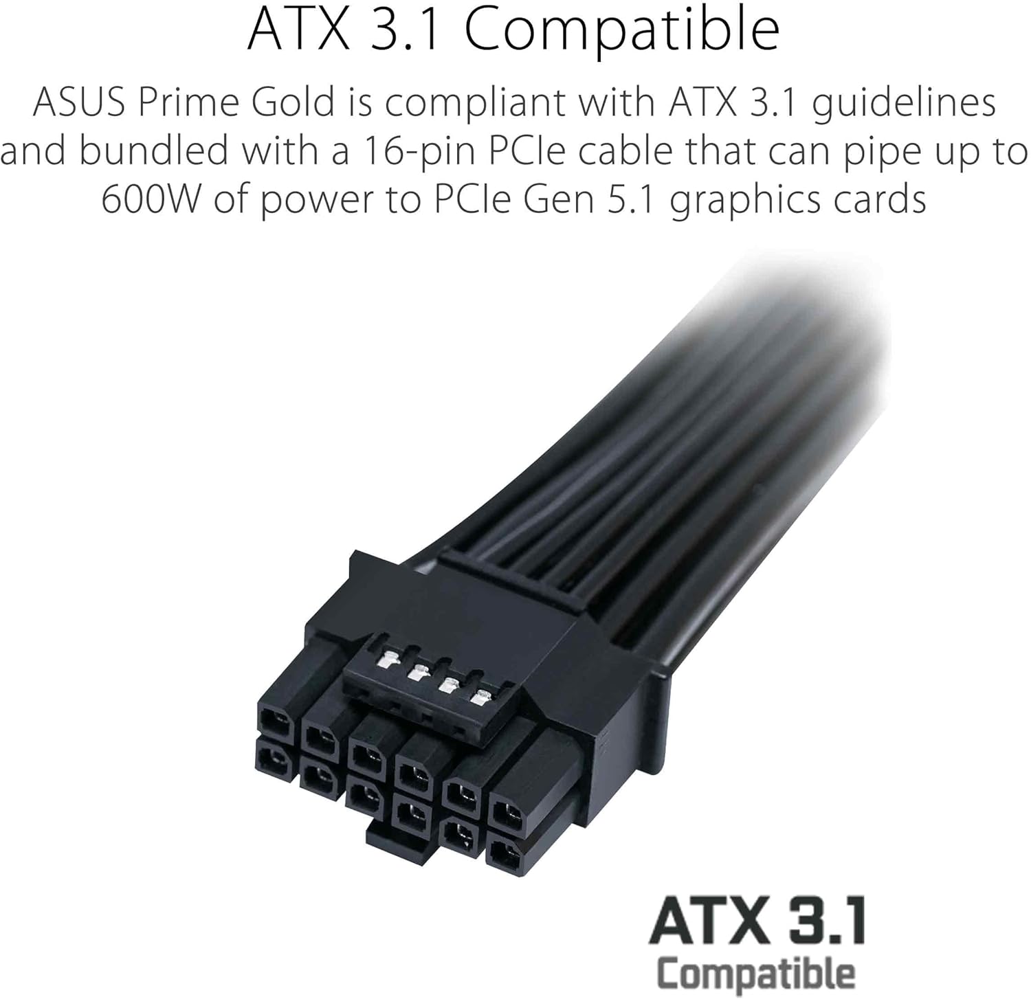 Asus Prime 750W Gold Gaming PSU, Double Ball Bearing Fan, Fully Modular, 80+ Gold, ATX 3.0, PCIe 5.0