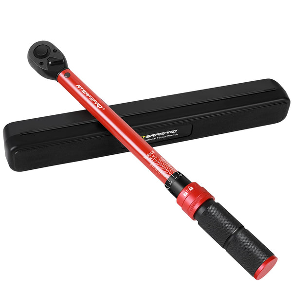 ATsafepro Torque Wrench 3/4 Inch, 100-600 Nm Torque Wrenchs, ±3% Error Accuracy with 48 Teeth Dual-Direction Adjustable for Repair of Car, Truck, Tractor