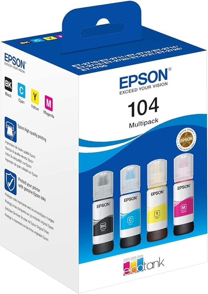 Epson EcoTank ET-2850 A4 Multifunction Air Print and Wi-Fi Ink Tank Printer with double sided printing, Up To 3 Years Of Ink Included