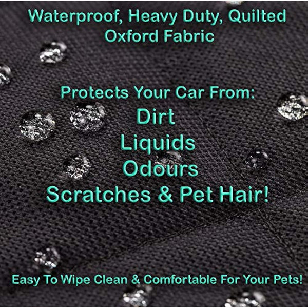 Paws Loving Car Boot Protector for Dogs - Heavy Duty 4 Layer Car Boot Cover - Waterproof Non Slip Large Universal Fit 4x4 Estate SUV