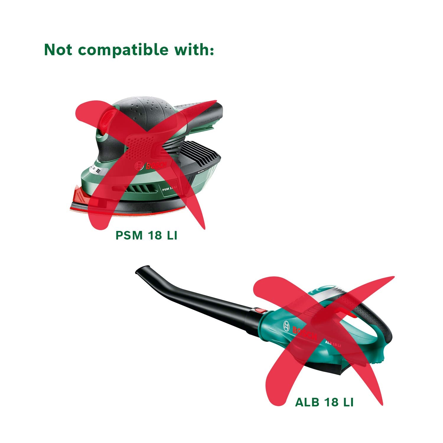 Bosch Battery pack PBA 18V 4.0Ah W-C (18 volt System, 4.0Ah, in Carton Packaging)