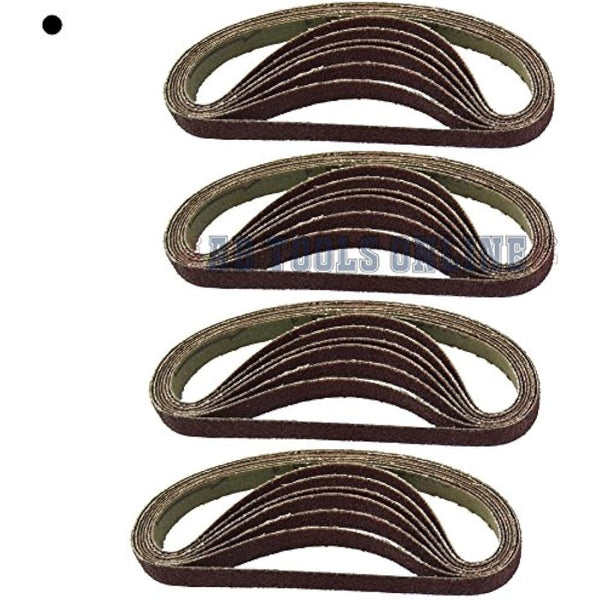 10mm 330 x 10mm Wide Air Finger Belt Sander Power File Detail Sanding + 25 Belts