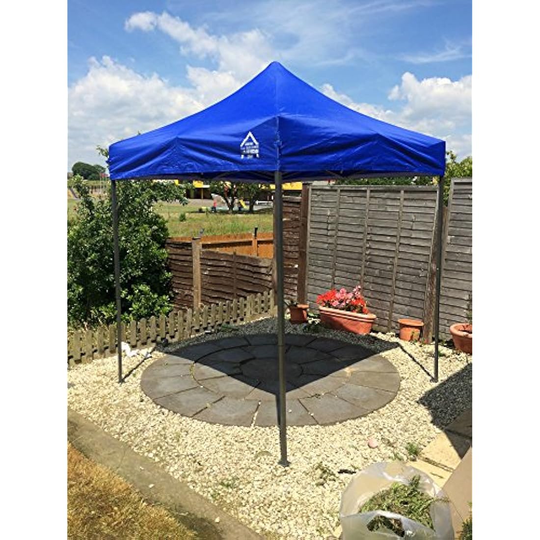 All Seasons Gazebos 2x2 Fully Waterproof Pop up Gazebo With Accessories - Royal Blue