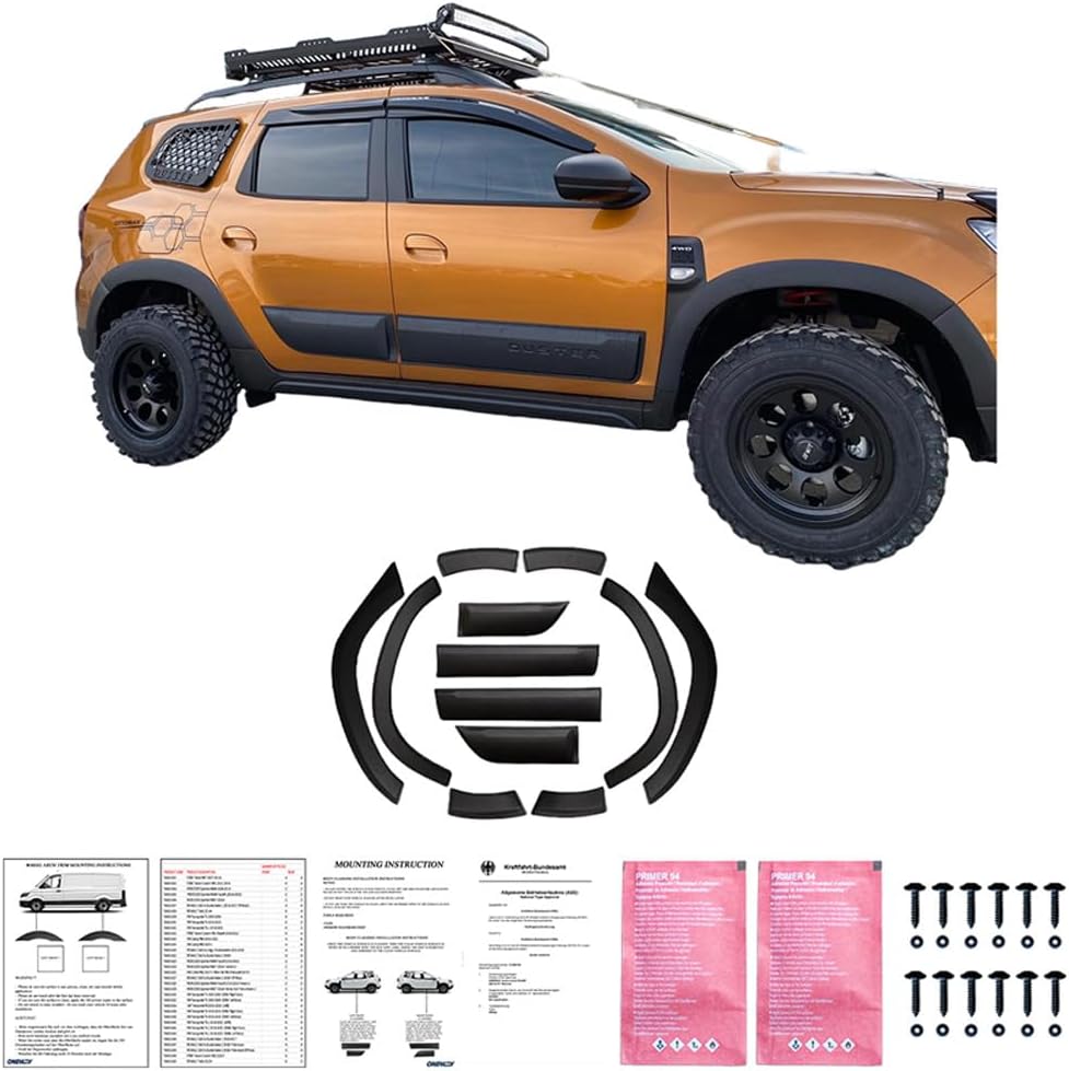 Oneway Complete body kit compatible with Dacia Duster II 2018-2024 - Matt black