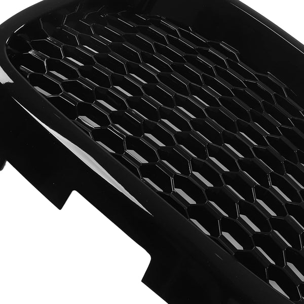 Glossy Black Heatproof Bumper Mesh Grill Replacement with UV Resistant Coating, Easy Bolt Installation for Seat Leon Altea Toledo, OE Number 1133007