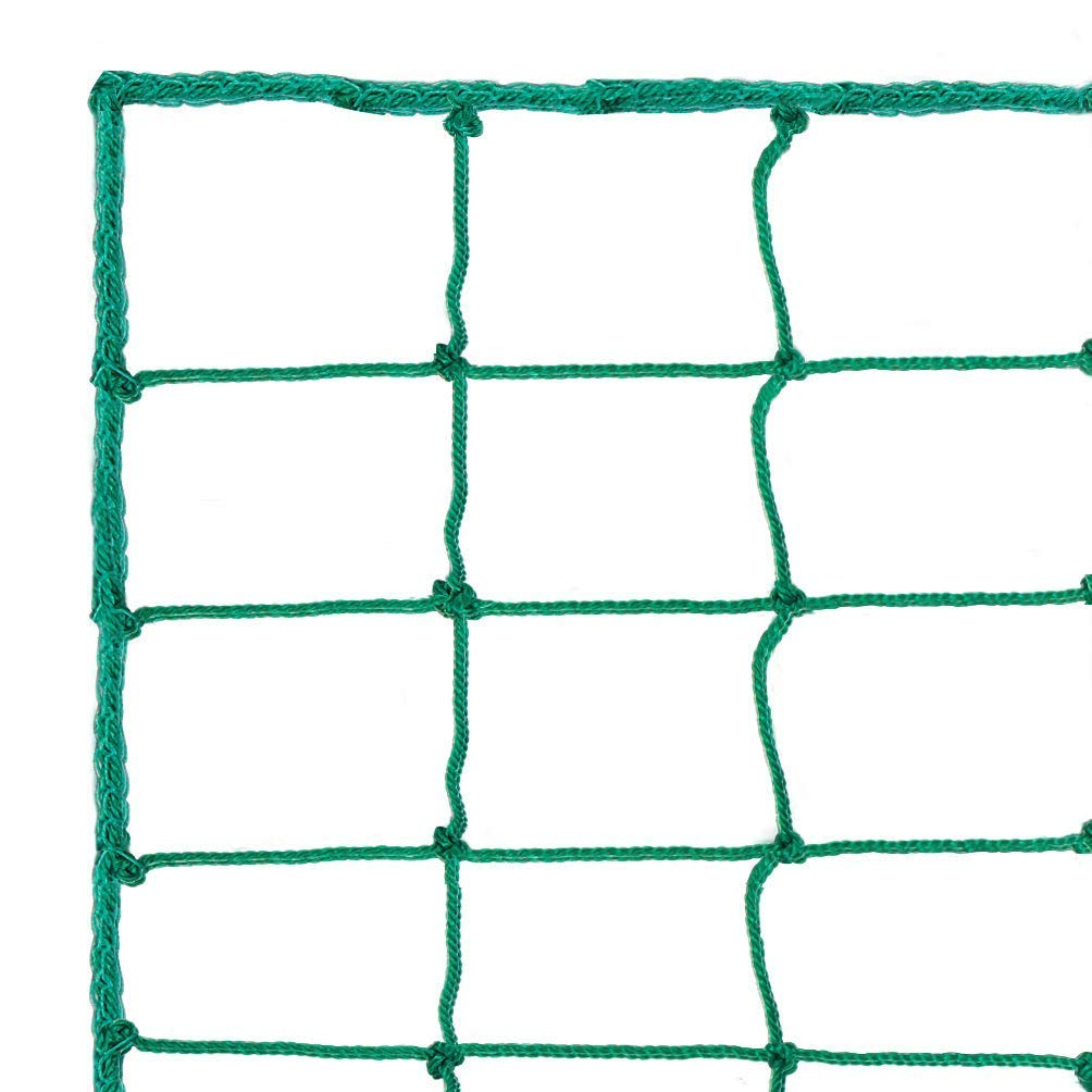 Aoneky Soccer Backstop Net 10x10ft/ 10x20ft/10x30ft, 4'' Square Mesh, 0.1'' Heavy Duty PE Cord - Soccer Football Containment Net Stop Ball Going over