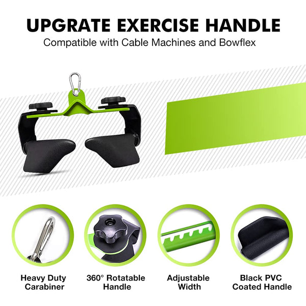 SevnElk LAT Pull Down Rowing Handle Attachment,Multifunction Fitness Gripper for Cable Machine Weight Lifting, Tricep Back Muscles Training, Home&Gym