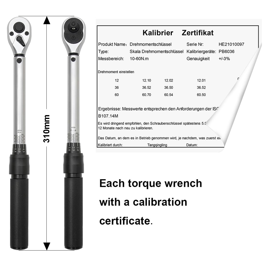 Awang Torque Wrench1/2-Inch Drive Click 25-220 Nm Dual-Direction Adjustable Torque Wrench Set