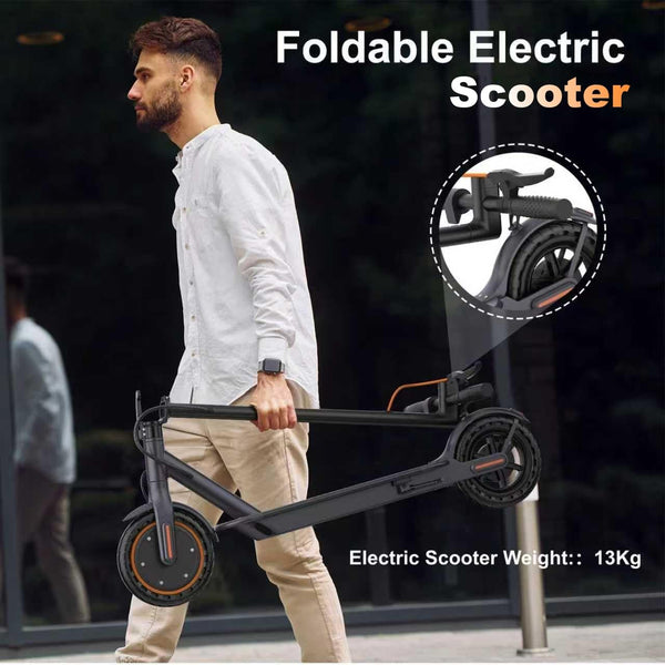 Electric Scooter, Electric Scooter Adult 350W with 25-35KM Range, Max Speed 25KM/H, 8.5" Solid Tire, Double Braking System for Adults and Teens