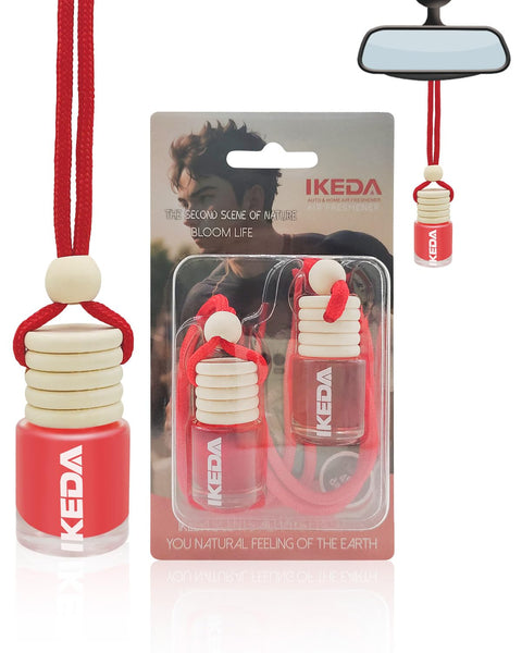 Ikeda scents Ikeda Car Air Fresheners | Automotive Hanging Pendant | Auto Perfume Diffuser with Real Oil | Strong and Long Last Fragrance | Fresh Smell Cover Odours | Car Accessories for Men Women