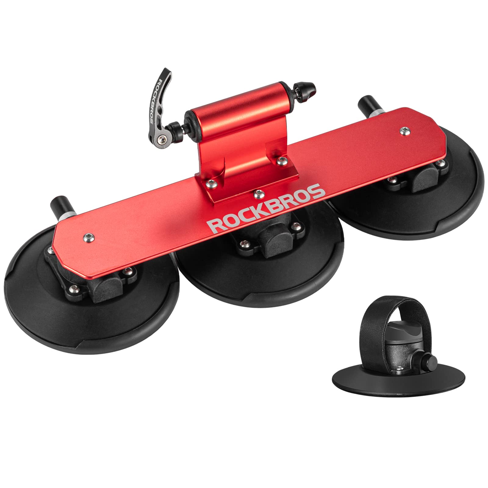 ROCKBROS Suction Bike Rack Car Roof Bike Rack Bicycle Carriers for Cars Roof Bicycle Holder Roof Mounted Quick Release Aluminium Alloy with Sucker