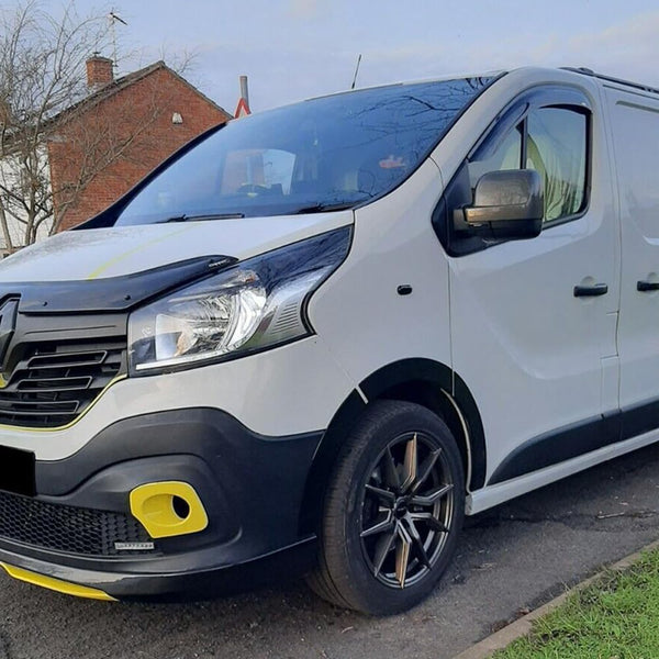 Oneway Set Wheel Arch Trims compatible with Renault Trafic 2014- & Opel Vivaro 2014-2018 (Long wheel base) - Gloss black