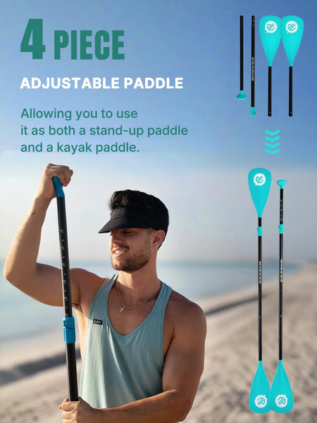 Niphean Inflatable Paddle Boards for Adults with All Accessories, 320cm Stand Up Paddle Board for All Skill Levels, SUP with 200kg Weight Capacity for 2 People, Inflatable Paddleboard with Seat