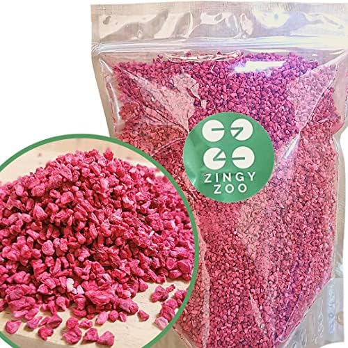 Freeze Dried Raspberry Pieces XXL 500g Pure Premium Dried Raspberries | Real Food Fruit Bits Instead of Raspberry Flavouring or Frozen Berry Powder | Raw Vegan Freeze Dried Raspberry Crumb | ZingyZoo
