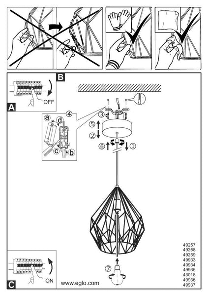 Eglo Carlton Vintage Pendant Light, Retro Gold Steel Hanging lamp, E27 Socket
