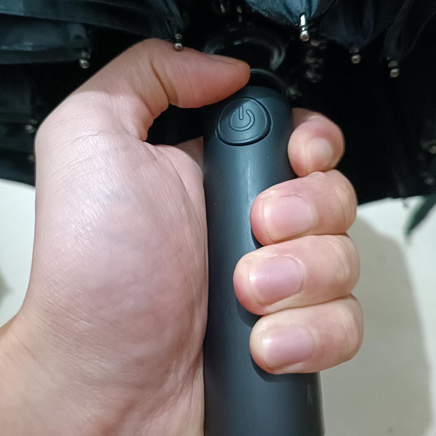 Maibar Umbrella Windproof Strong 24 Ribs Compact Umbrellas Sun UV Protection spf 50 Folding Travel Large Auto Open Close Umbrellas Umbrella (Black)