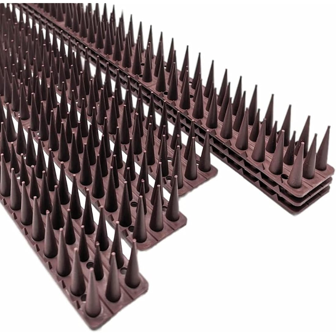 Wall & Fence Spikes - Security Spikes, Stop Climbing Over Walls and Fences, Ideal for Keeping Pigeons, Birds, Squirrels, Cats Away, Suitable for Fences, Balcony, Roofs - MultiPack 8X12