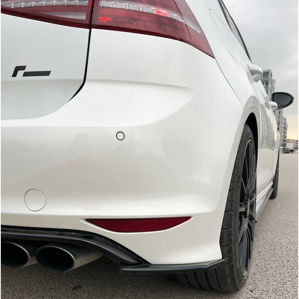 Oneway Rear Side Diffusors compatible with Volkswagen Golf VII HB R 2013-2016 - Gloss black