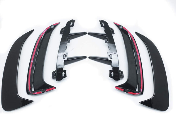 Gazoz Performance Rear Bumper Canard For 18-up Mercedes Benz A Class W177 A35 A45 AMG Flaps Vent