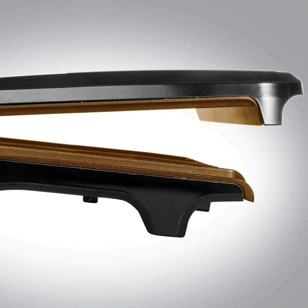 George Foreman Medium Electric Fit Grill [Non stick, Healthy, Griddle, Toastie, Hot plate, Panini, BBQ, Energy saving, Vertical storage, Easy clean, Drip tray, Ready to cook light] Black, 1630W 25810