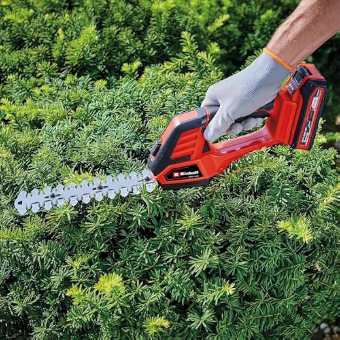 Einhell Power X-Change 18V Cordless Electric Shears - 2 Blade System For Cutting Grass, Brushes And Shrubs - GE-CG 18/100 Li Solo (Battery Not Included)
