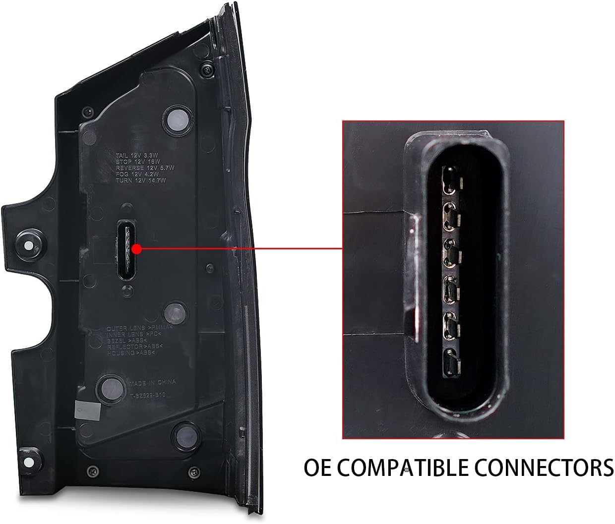 Archaic LED Rear Lights Compatible with V-Class Vito W447 V250 3rd Gen EQV 2016-2023, with Sequential Turn Signal,Animation DRL,For LED Version