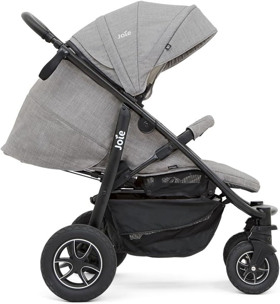 Joie Mytrax Flex™ 3in1 Multi-Mode Stroller/Pushchair with Raincover - Suitable from Birth to 4 Year (0-22kg). 3 Strollers in 1 with a one Hand Flash fold, Grey Flannel Fashion