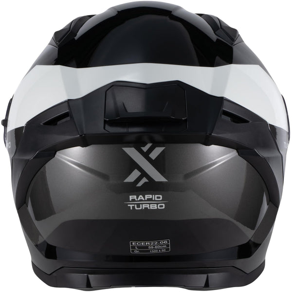 Shox Rapid Turbo Motorcycle Helmet ECE 22.06 Approved Unisex Full Face Street Motorbike Protective Crash Lid for Sport Touring and Road Bike Riding