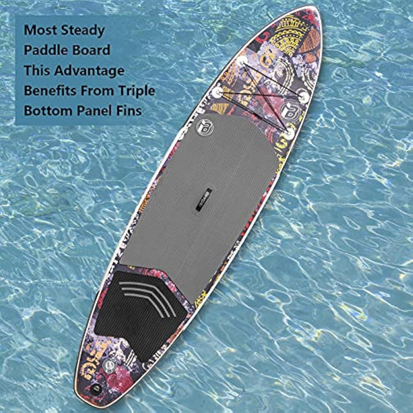 iBOARD Inflatable Paddle Board |SUP Board Stand Up Paddleboarding| 11′×32″×6″ Thick|All Accessories Inside