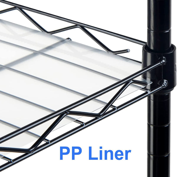 FTEYUET 6-Tier Metal Shelving Unit, Wire Shelving Unit, Kitchen Storage Unit Shelving Units for Storage, Heavy Duty Standing Shelf Units Shelves for