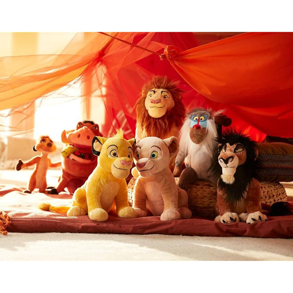 Disney Store Official Mufasa Medium Soft Toy, The Lion King, 38cm/15”, Kids Fluffy Stuffed Animal Collectable Plush Doll, Orange