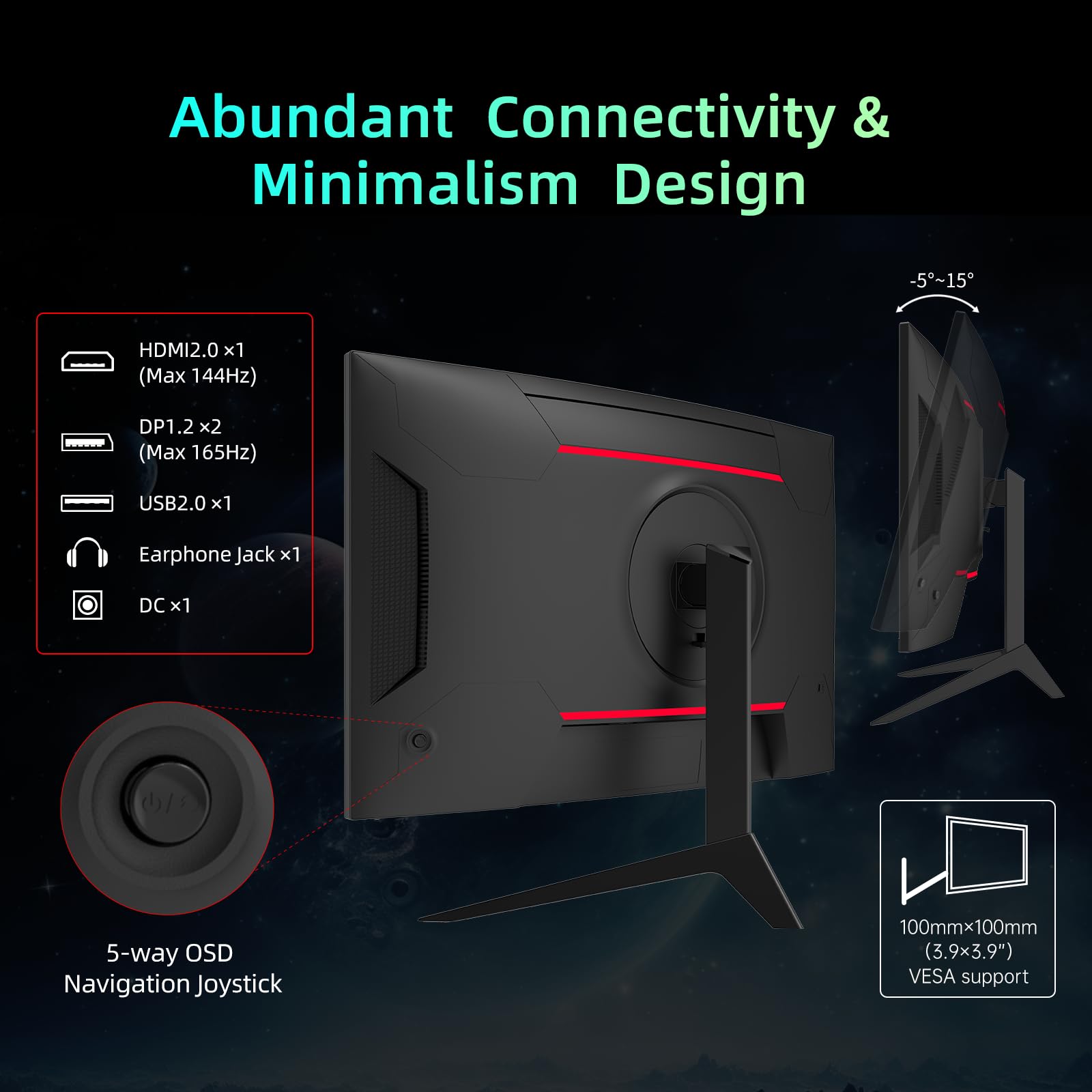 KTC Flat 32 Inch Monitor, QHD 1440P 2K@100Hz IPS Large Computer Monitor, Ultra Thin Bezels, Anti-Blue Light, HDR10, 103% sRGB, 86% DCI-P3, 350 Nits, 3ms MPRT, Adaptive Sync for Working and Gaming