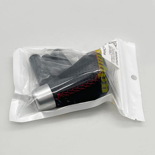 Car Gear Shift Knob 5 Speed, Universal Leather Gear Shift Lever, Manual Shift Lever Stick Cover with 3 Hoses 8mm 10mm 12mm Suitable for Most Manual Automotive Vehicles
