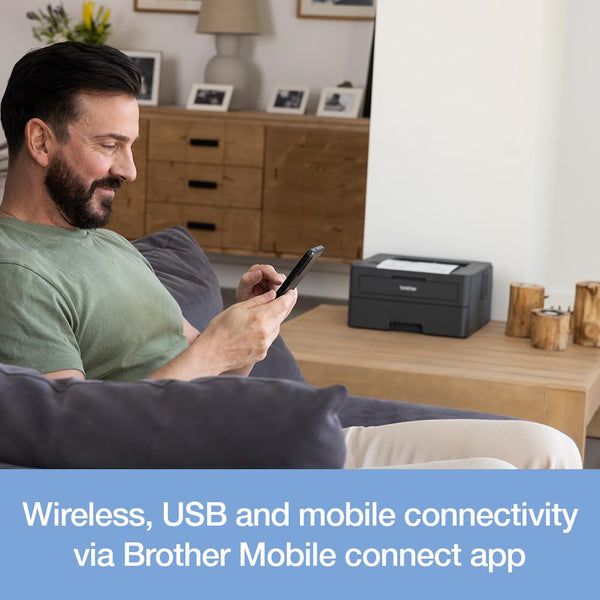 Brother DCP-L2620DW 3-in-1 Mono Laser Printer |Print, copy & scan|Automatic 2-sided print |A4|UK Plug