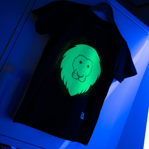 Illuminated Apparel Interactive Glow in The Dark T-Shirt - Fun for Birthday Parties & Festivals - Light up The Night