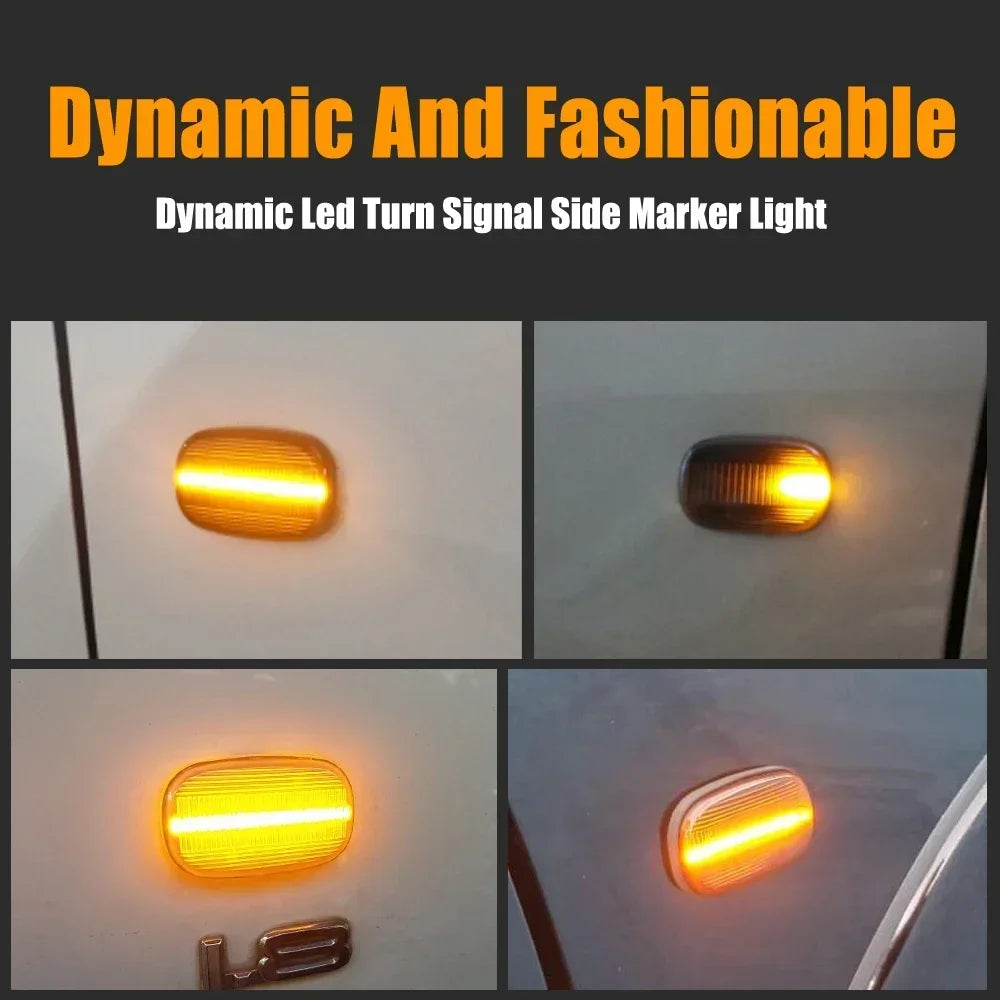 2PCS Car Dynamic Side Marker Blinker Light For Toyota Celica T20 23 Corolla Caldina Avensis Starlet Prius Fielder Verso Runx MR2