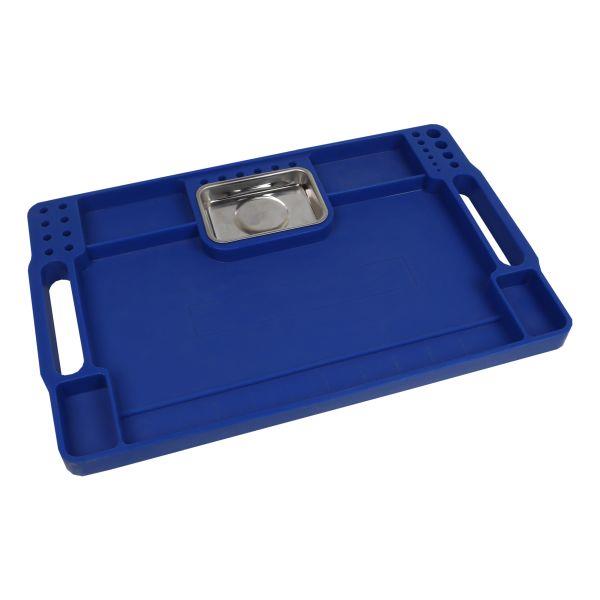 US PRO Tools Non Slip Flexible Tool Tray With Magnet Parts Compartment 6891