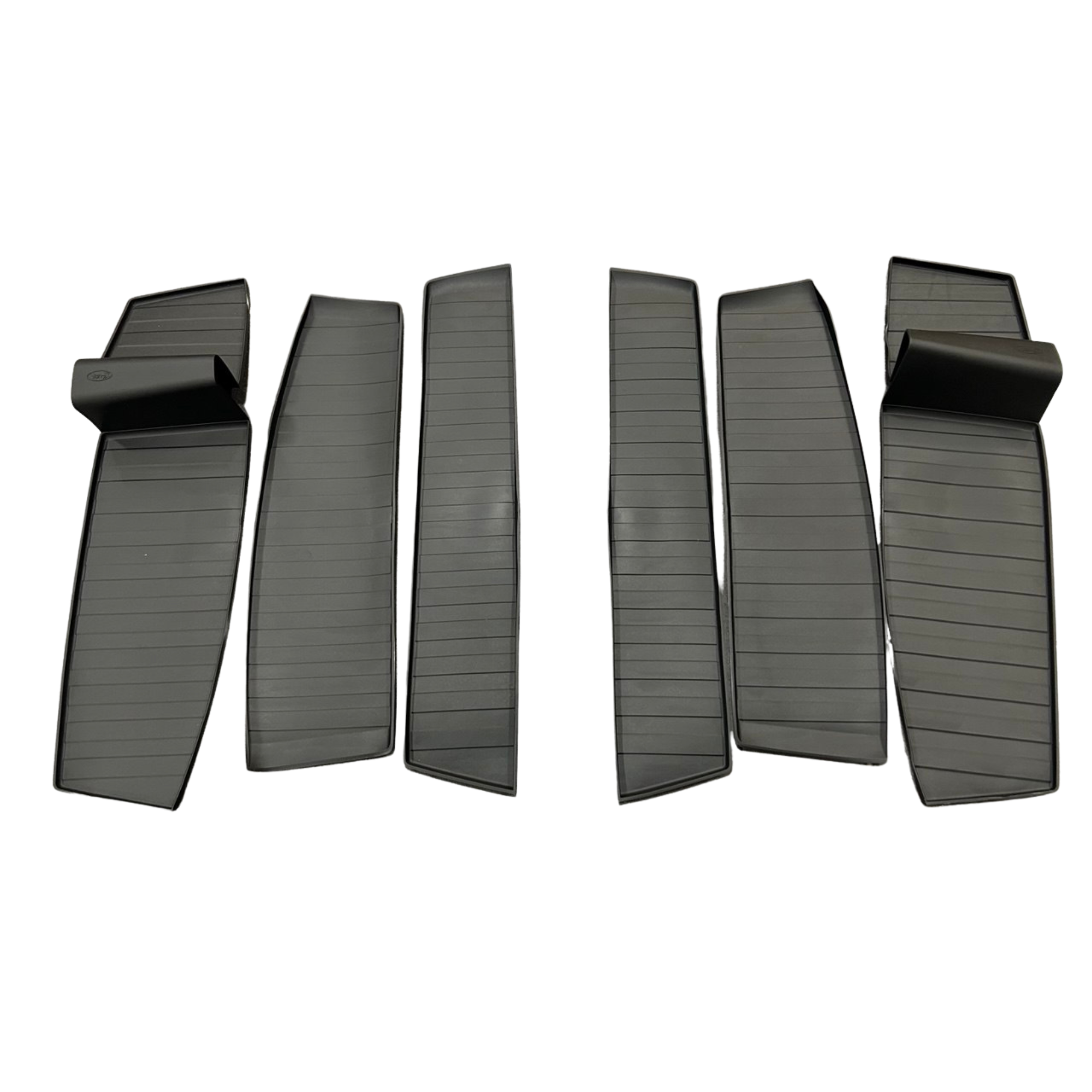 For MAN TGE Rubber Door Liner Pocket Inserts Black | Van-X