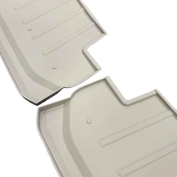 For VW Crafter Front Cab Shelf Light Grey Rubber Inserts – Storage Liner (2018-2025)