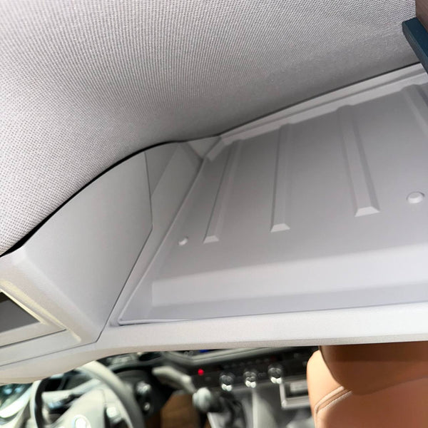 For MAN TGE Front Cab Shelf Light Grey Rubber Inserts – Storage Liner (2018-2025)