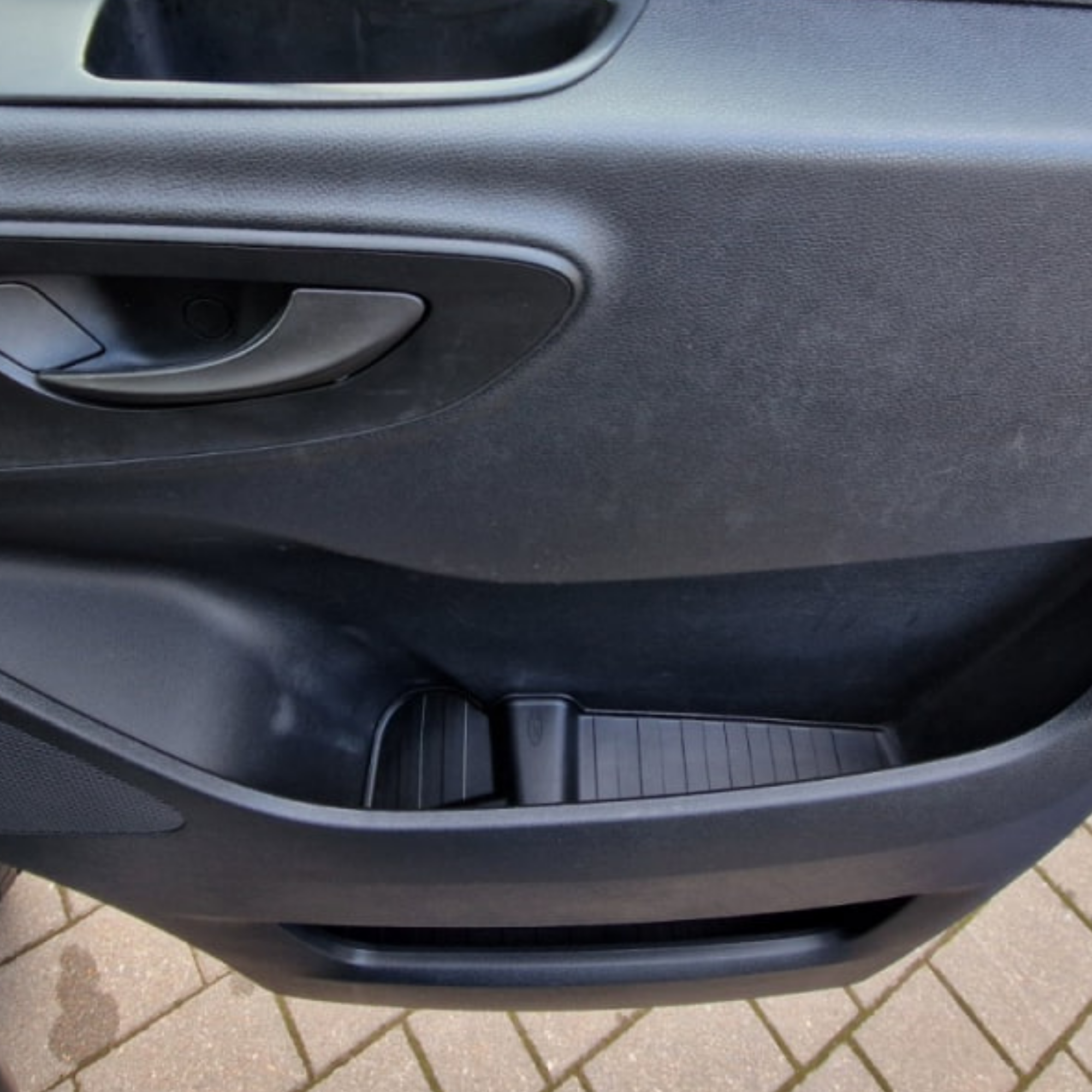 For Mercedes New Sprinter Dodge 907 Rubber Door Pocket Inserts Black - Van-X