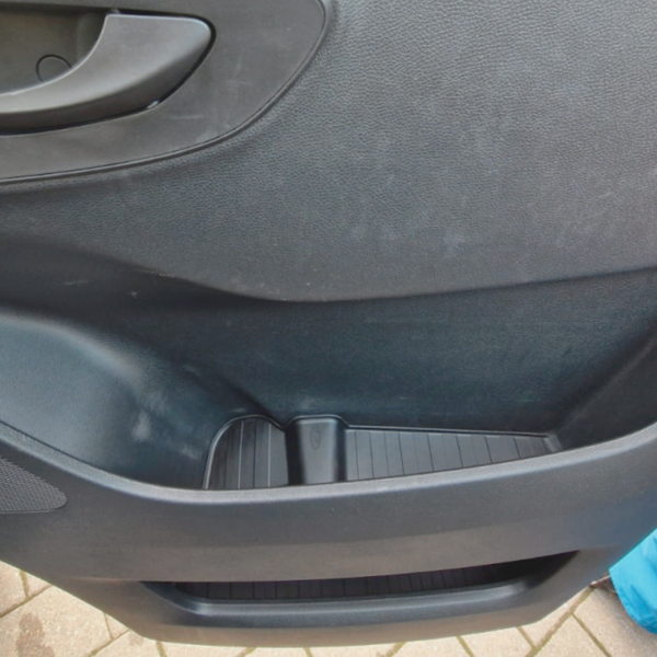 For Mercedes New Sprinter Dodge 907 Rubber Door Pocket Inserts Black - Van-X