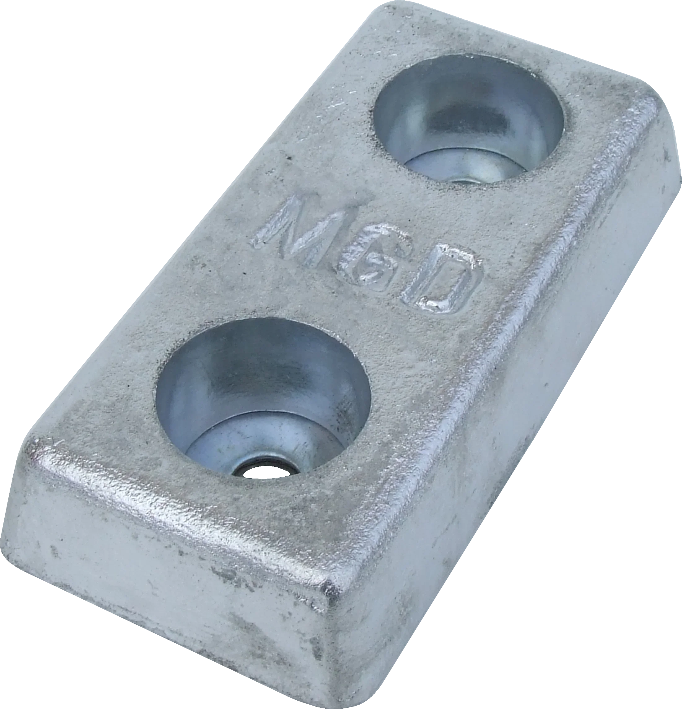 Duff 40ZHD Zinc Hull Anode – 110 mm Hole Centres | 4Boats