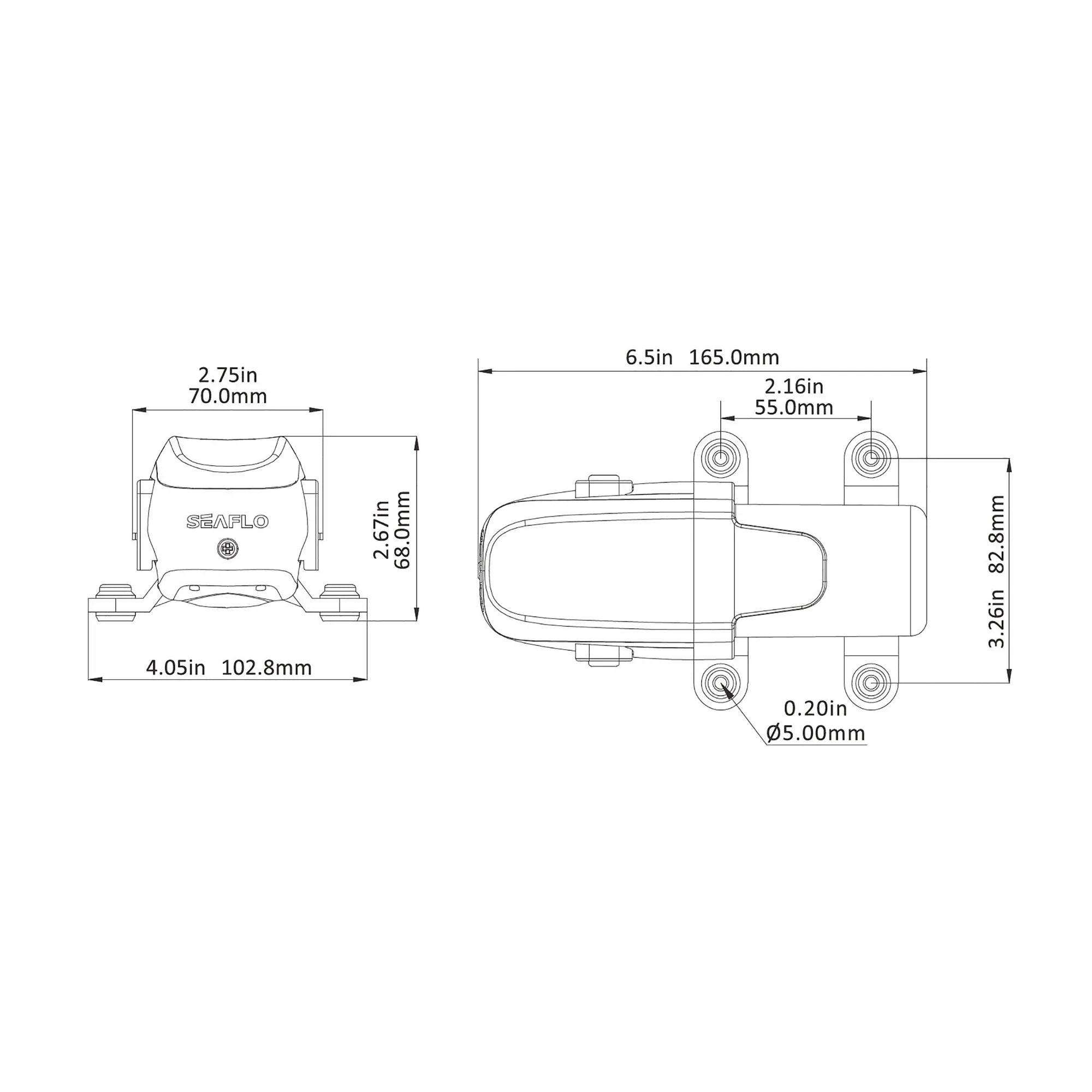 Seaflo Water 23A Series 12V Water Pressure Pump | 4Boats