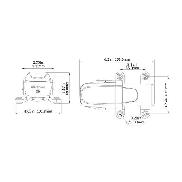 Seaflo Water 23A Series 12V Water Pressure Pump | 4Boats