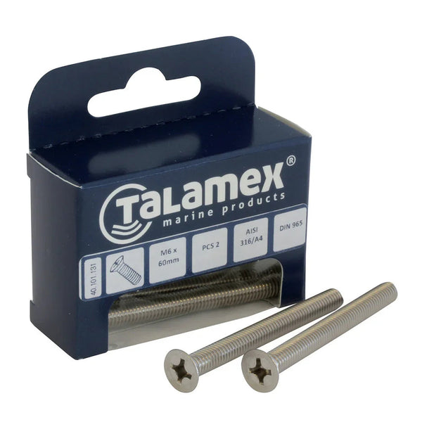 Talamex Flathead Flathead M4 × 40 mm Phillips Countersunk Scr | 4Boats