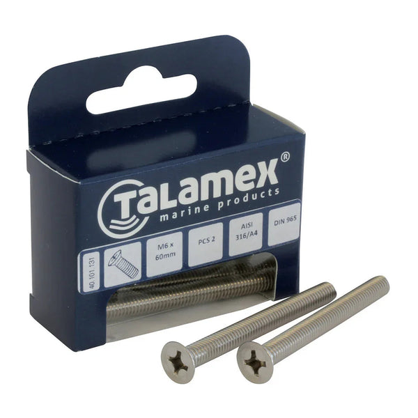 Talamex Flathead Flathead Flathead M8 × 60 Flathead Phillips | 4Boats