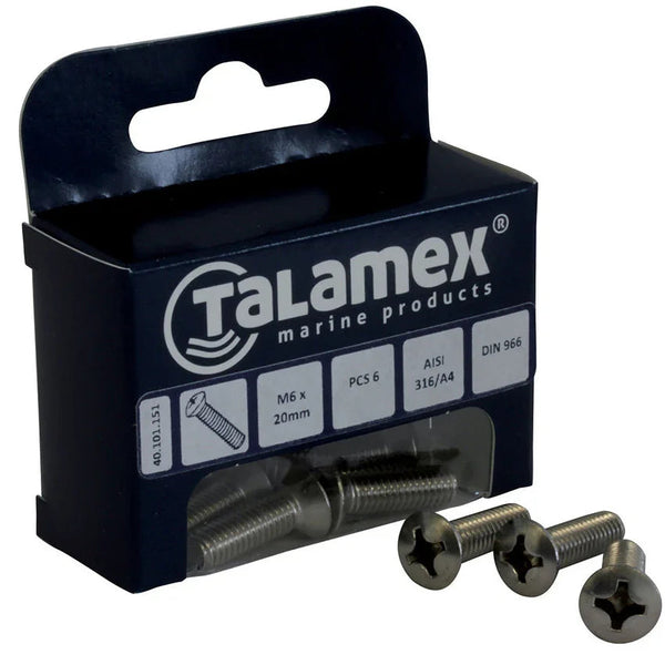 Talamex Raised Raised Raised M5 × 20 Raised Head Screw, Phill | 4Boats